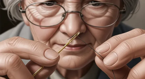 針穴に宿る人生の糸