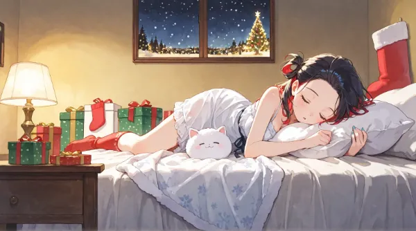 おやすみした子にきっとすばらしいプレゼントもって