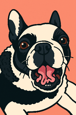 Bulldog in Joyful Mood