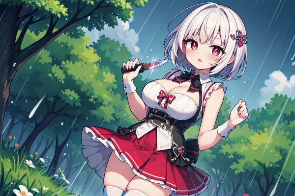 ナイフを持った少女