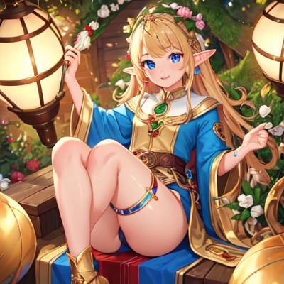 体育座りエルフ