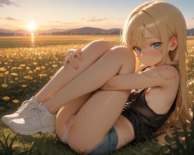 朝露に濡れる