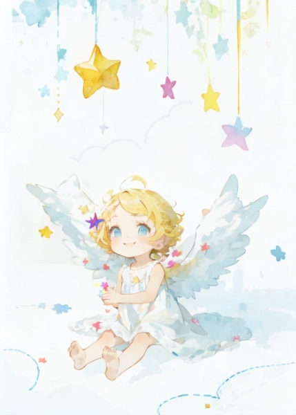 星を集める天使ちゃん