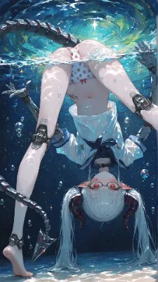 輝く水底で舞う義体の少女