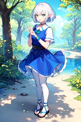 エルフさんの湖畔さんぽ