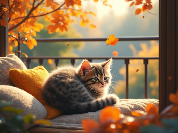 いい天気にゃー🍁