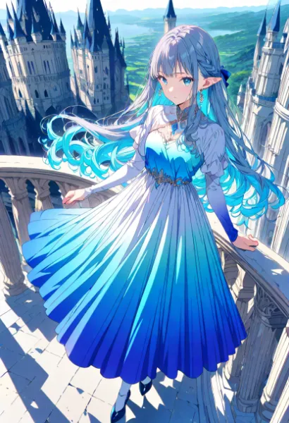 青き風に舞うエルフ姫の夢