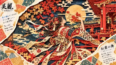 紅葉の風が運ぶ、少女の追憶