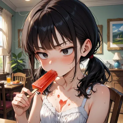 溶けるポップアイスにときめく夏