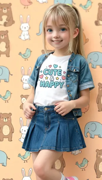 デニムジャケットのアクティブコーデ