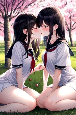 桜の下で大好きな君と