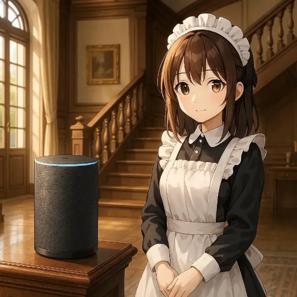 メイドのスマートな朝