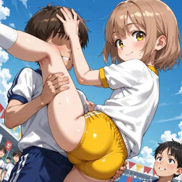 エッチな組体操下級生の部