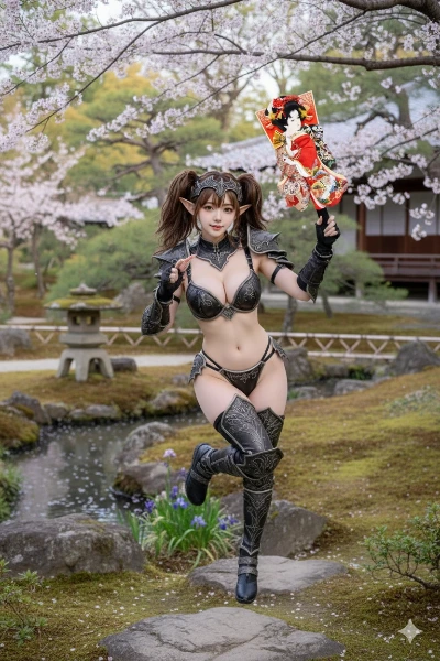 桜舞う庭園の妖精戦士