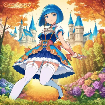 お昼の青髪お姫様