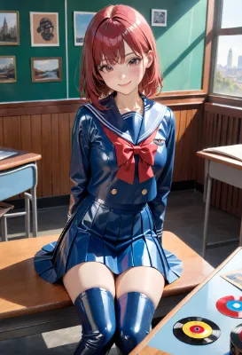 ぬめっと制服女子