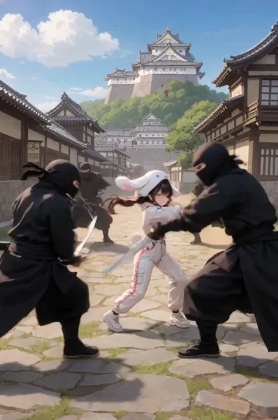 サン●オキャラ風の着ぐるみ動画