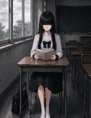 読書する暗子さん