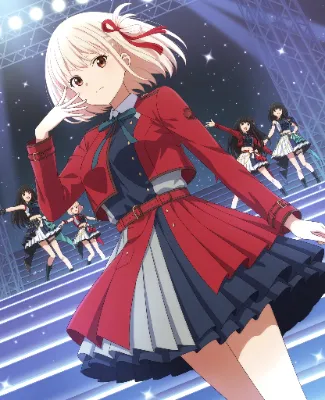 海ではしゃぐ二人（リコリス）