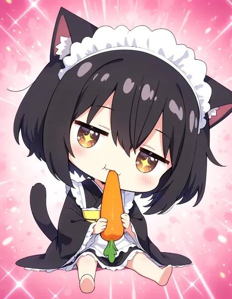 🥕でキラキラニャ！