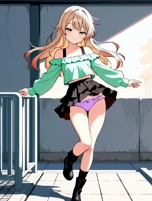 イマソ刈りメタモンがダンスしてパンチラループ