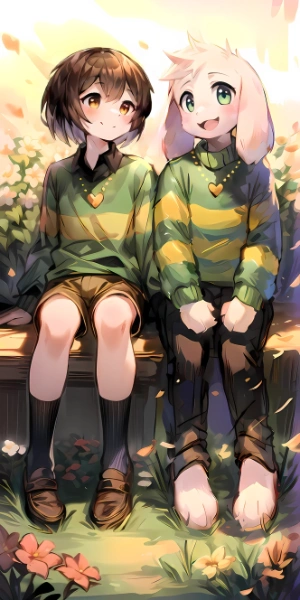 Asriel and Chara