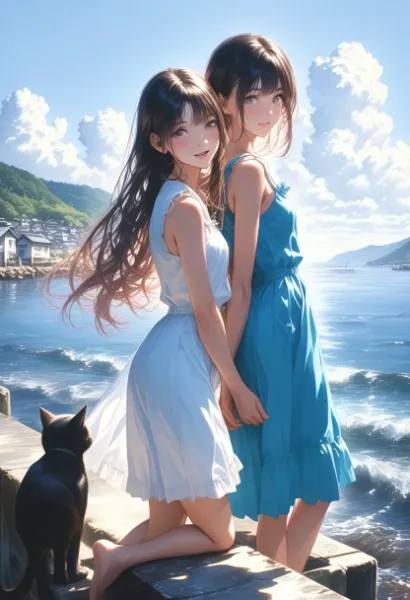 海辺の優しい絆