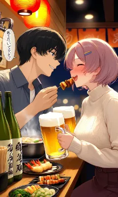 居酒屋の甘い一口