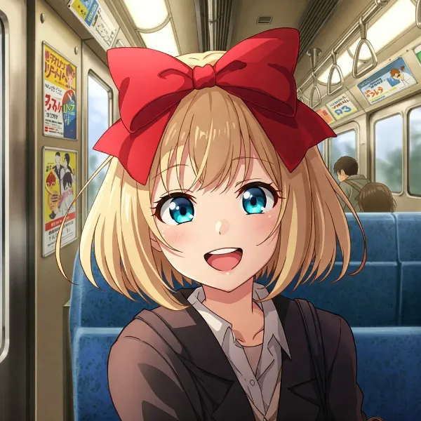 電車でおでかけー