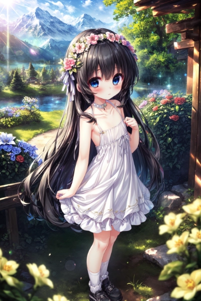 ちっちゃい子が自分の力で全力おめかししてるのって