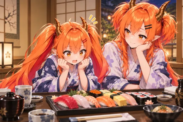 初お寿司！