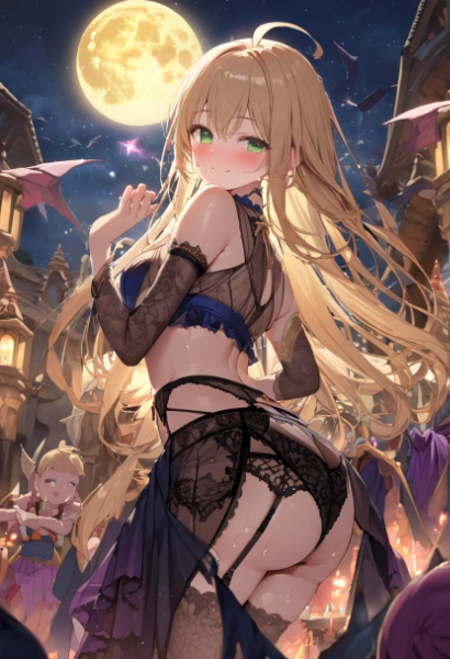 月夜の魔族さん