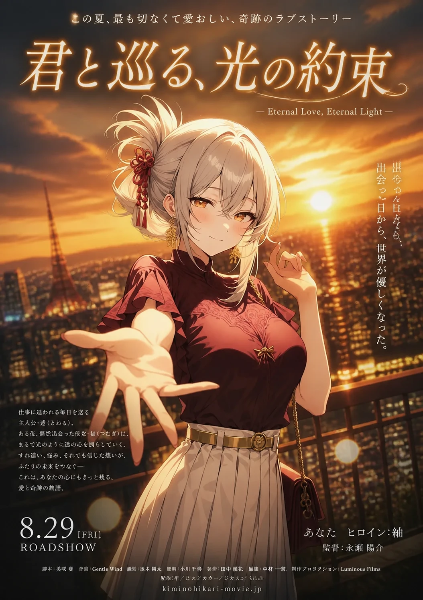 夏の夕陽に、君と交わす光の誓い