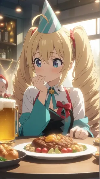 忘年会ですわ！