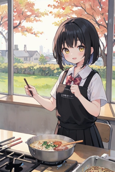 学生が作った麺を召し上がれ.ᐟ.ᐟ