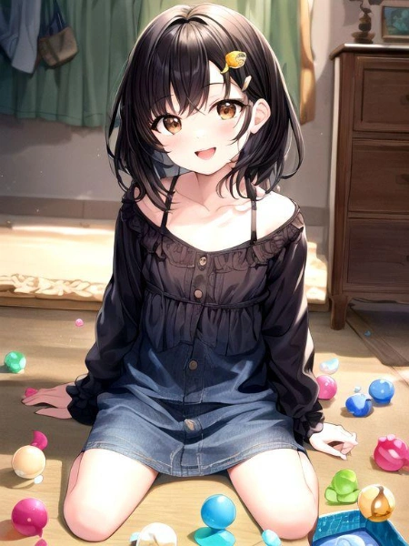 ビー玉で遊ぶ美少女まとめ