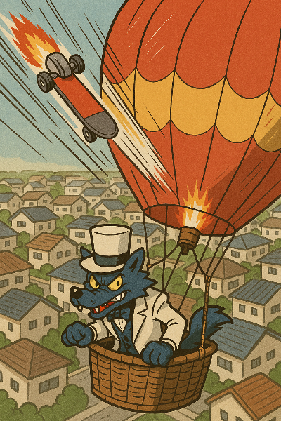 空飛ぶ悪党狼の野望