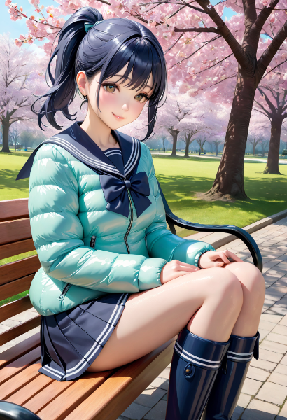 サイドテール？のJK♡