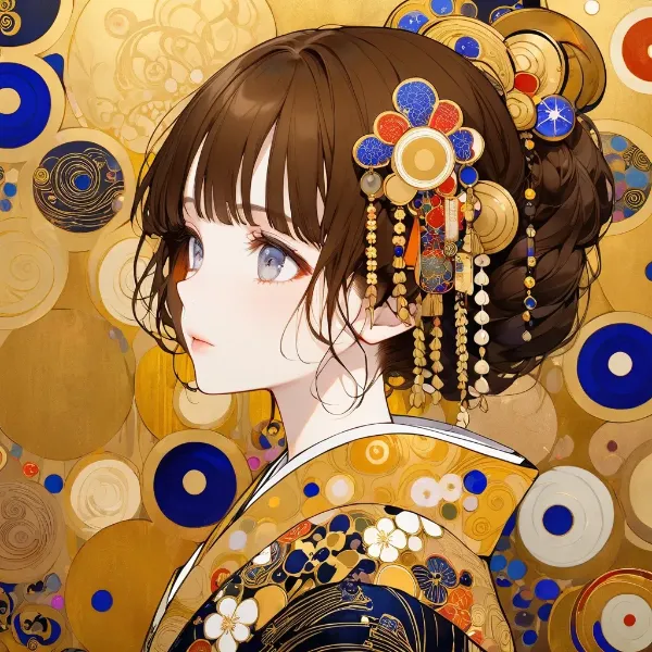 金色の華に包まれた少女