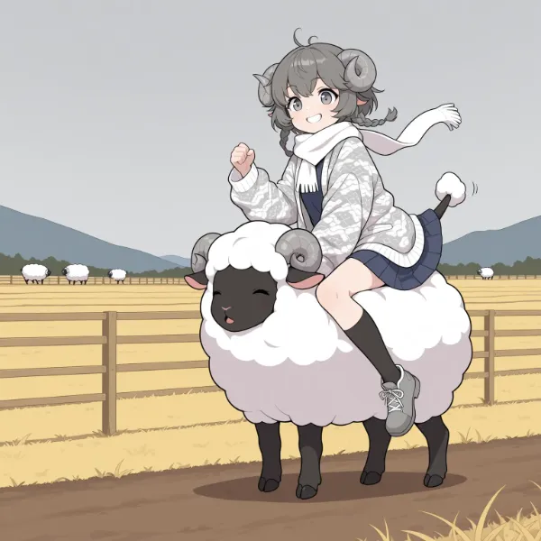「めぇ～🐏」