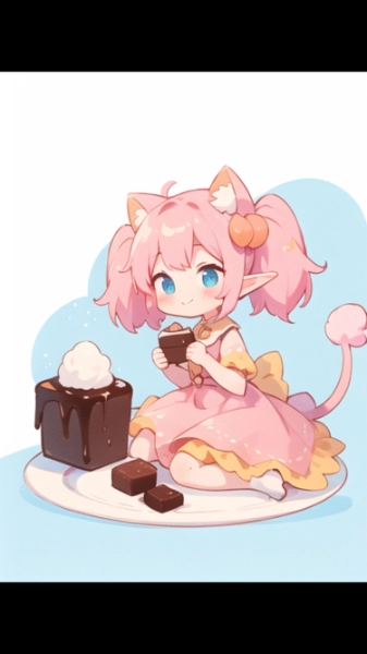 チョコレートとお皿