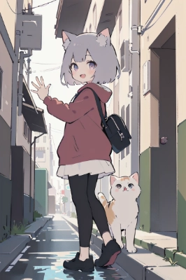 裏路地にて