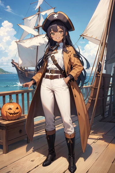 海賊じゃなくて総督姿のお嬢さま