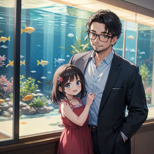 パパとおでかけ（水族館）