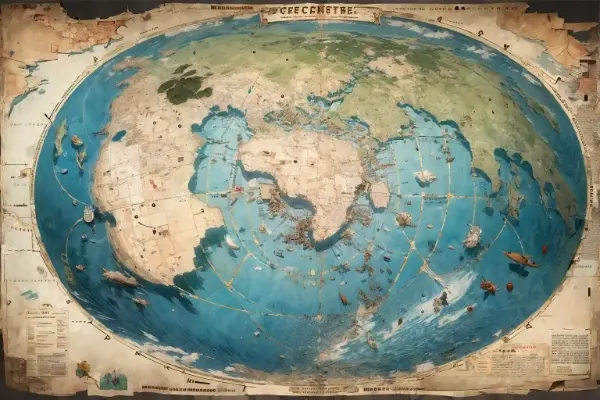 ファンタジーな世界地図