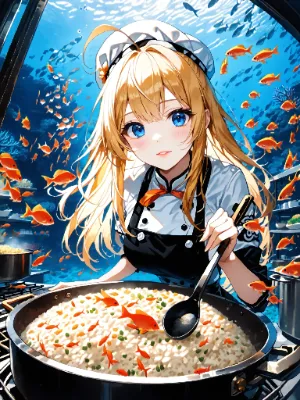 チャーハンつくるよ！　海底キッチンで魚と作る魔法のご飯