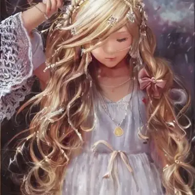 beautiful blonde hair