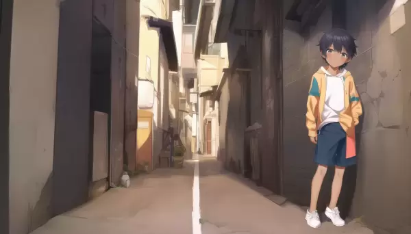 褐色ショタパーカー