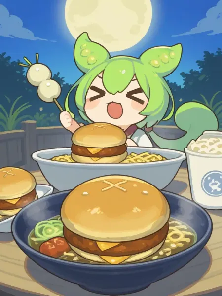 月夜のバーガー大冒険