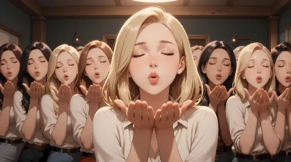 投げキッス口撃